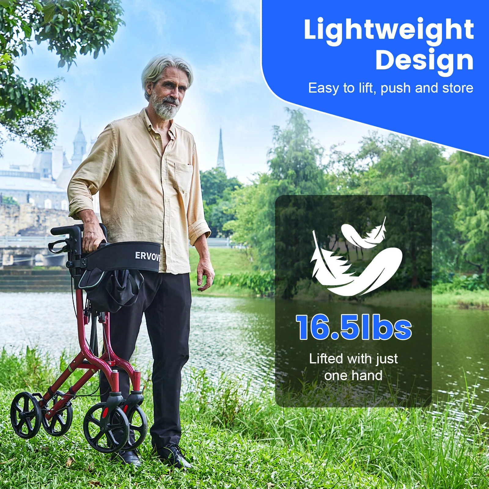 Rollator Walker Amazon Listing Design ecommerce product visual